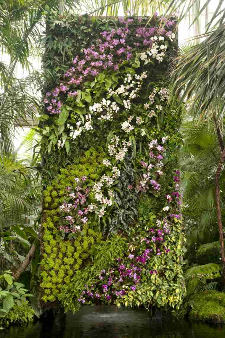 vertical garden idea original flowers