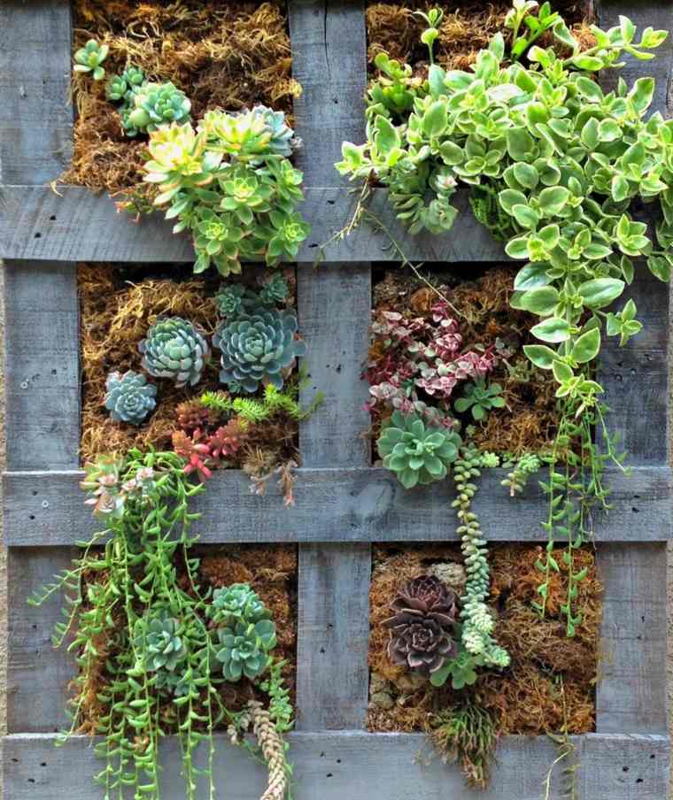 make a garden vertical pallet gardener pot of plant wood DIY