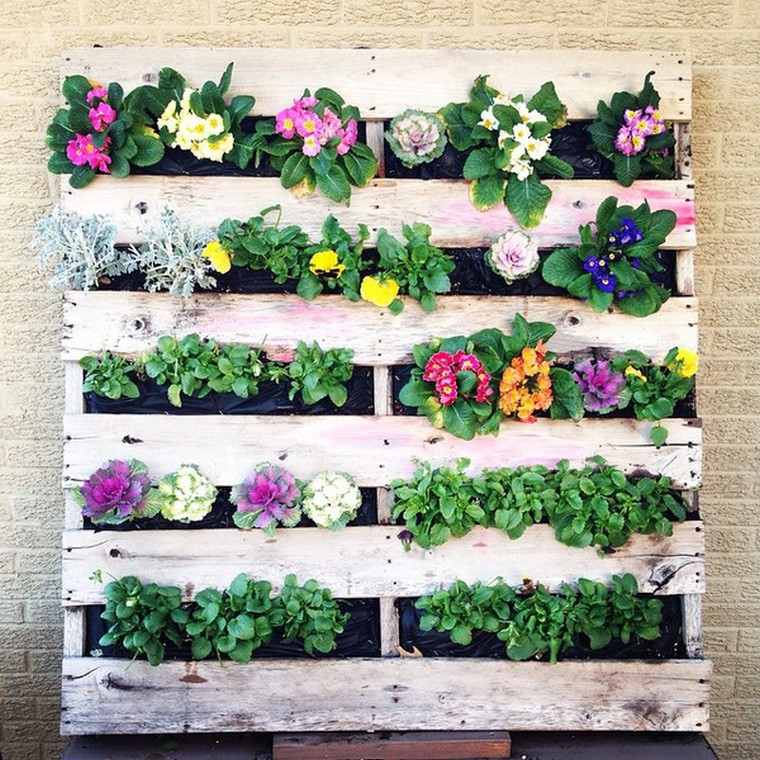 vertical garden pallet wood diy