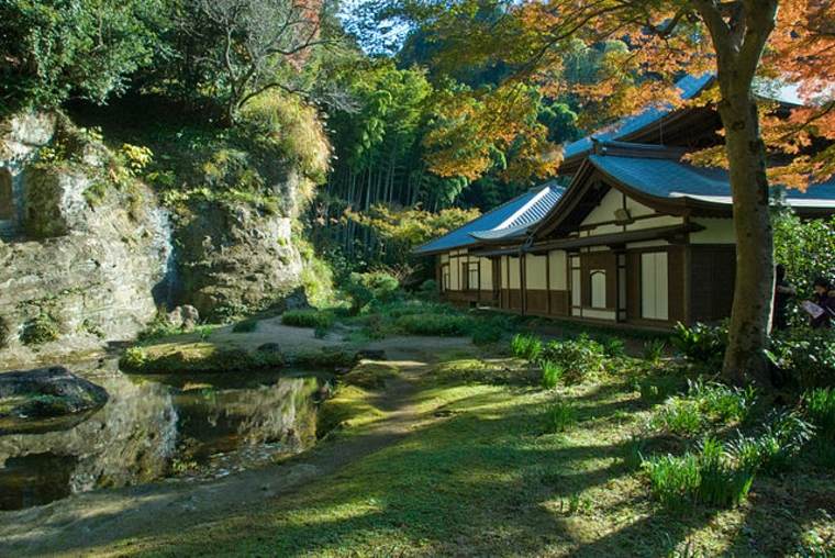 Ide taman rumah zen landskap Jepun