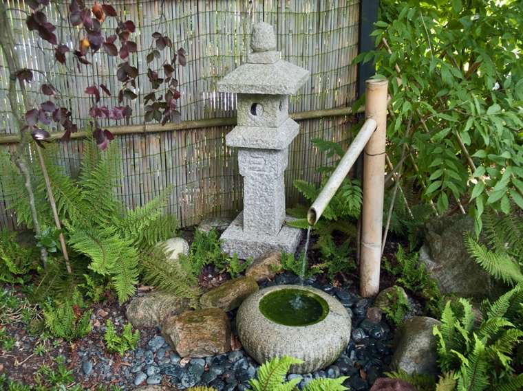 small pond zen garden arrangement original idea stone deco