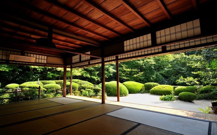 Japanese style terrace garden