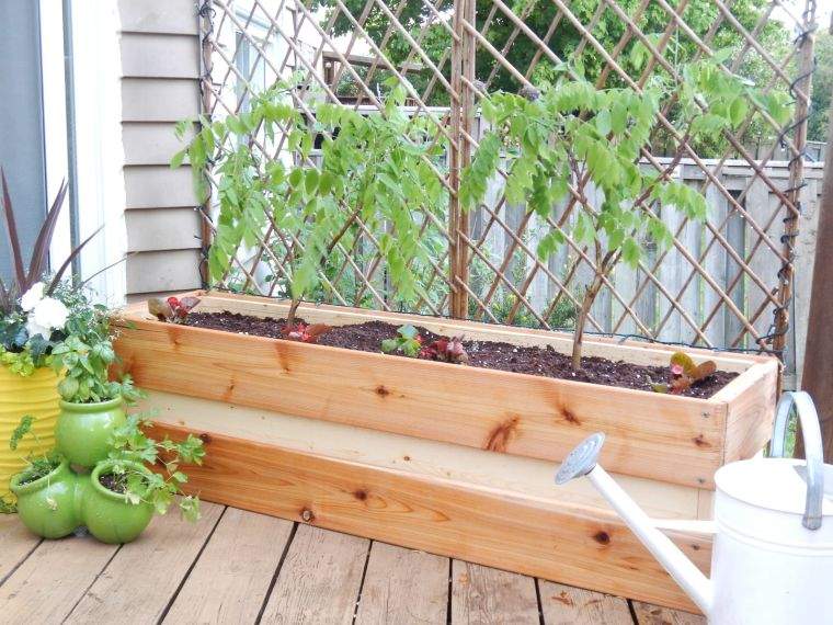 planter with lattice wood-to-do-oneself