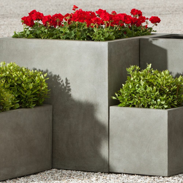 concrete planter modern design terrace