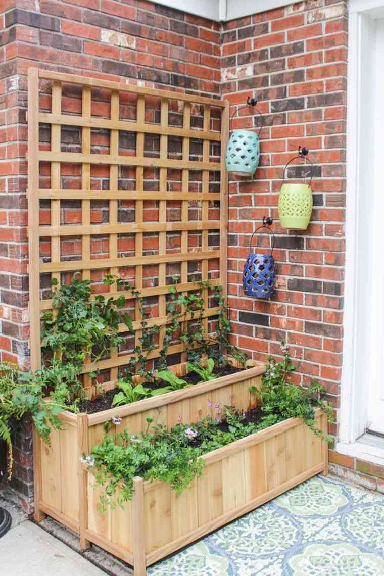 planters-outside-lattice-wall-deco-door entry-house