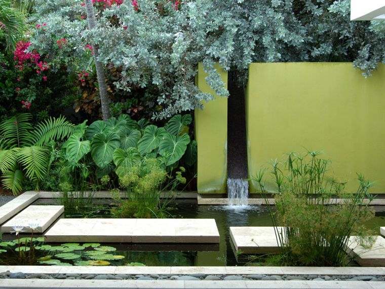 gardens-aquatic modern water basin ideas