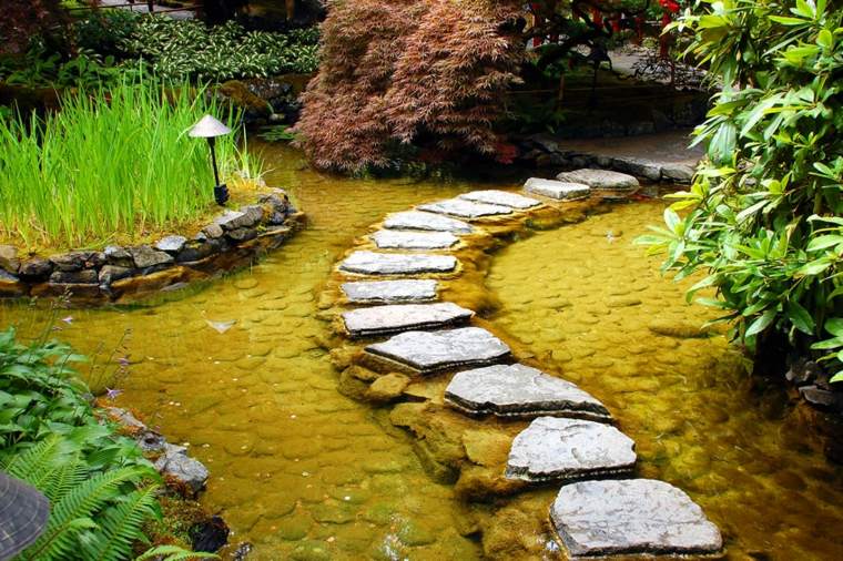 water gardens idea landscaping outdoors path stones