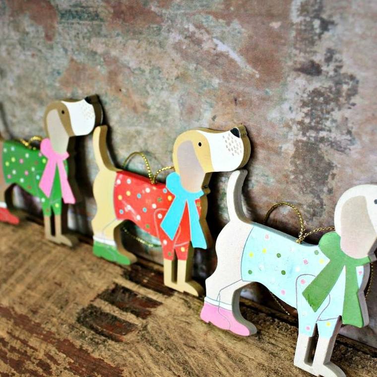 dekorasjon julen tre hunden suspensjon deco gran tre ide original