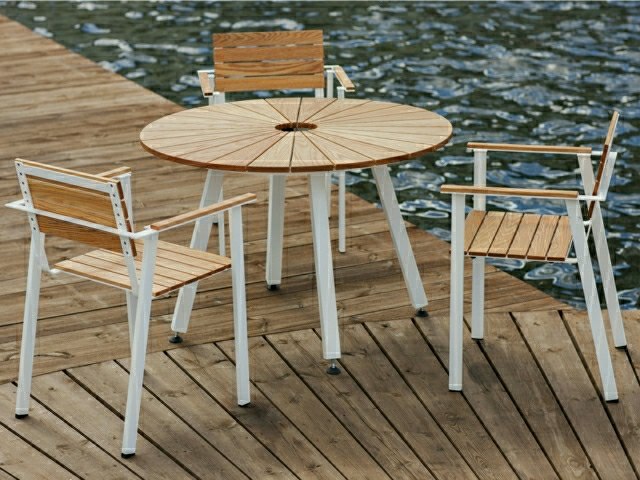 wooden table outdoor wooden chair idea layout terrace outdoor space small