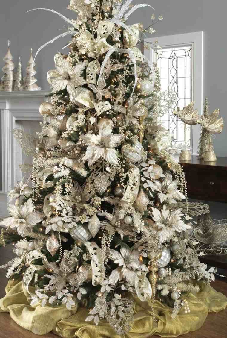 white christmas tree deco toys