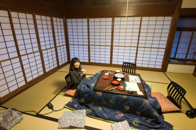 tatami futon Japanese furniture table space saving heating comfort