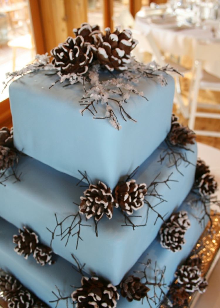 the pine cone deco cake