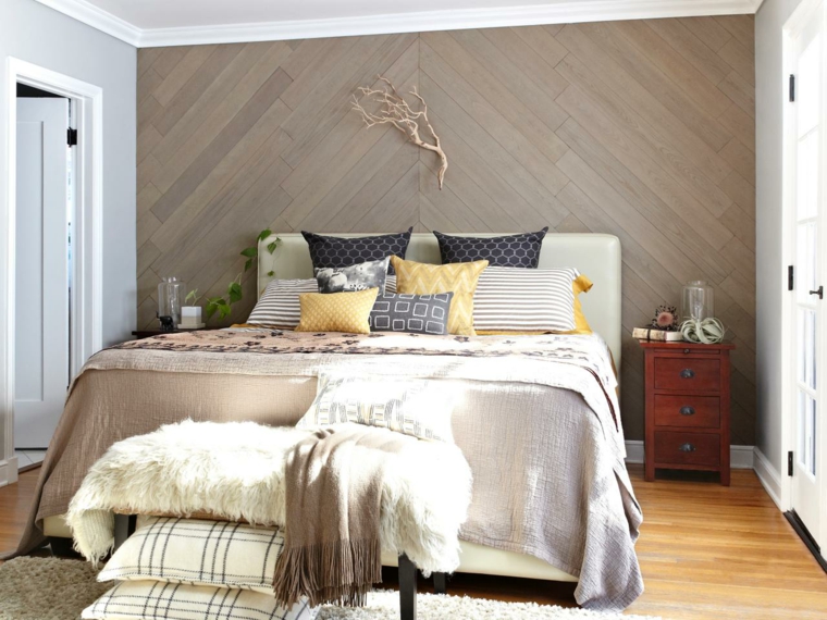 wall paneling bedroom modern design
