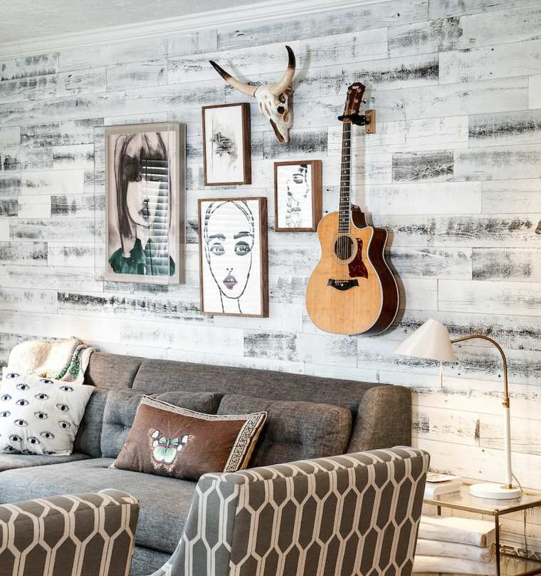 wall paneling color interesting living room