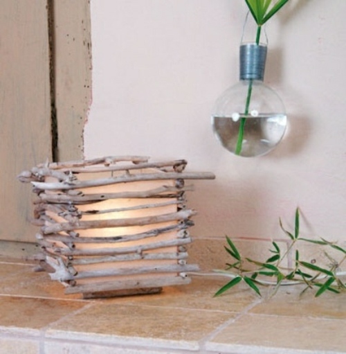 DIY wood deco lampe