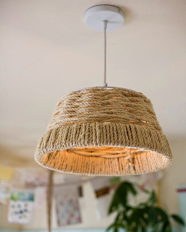 Diy Lampshade And Suspended In 60 Ideas, How To Make A Hanging Lampshade