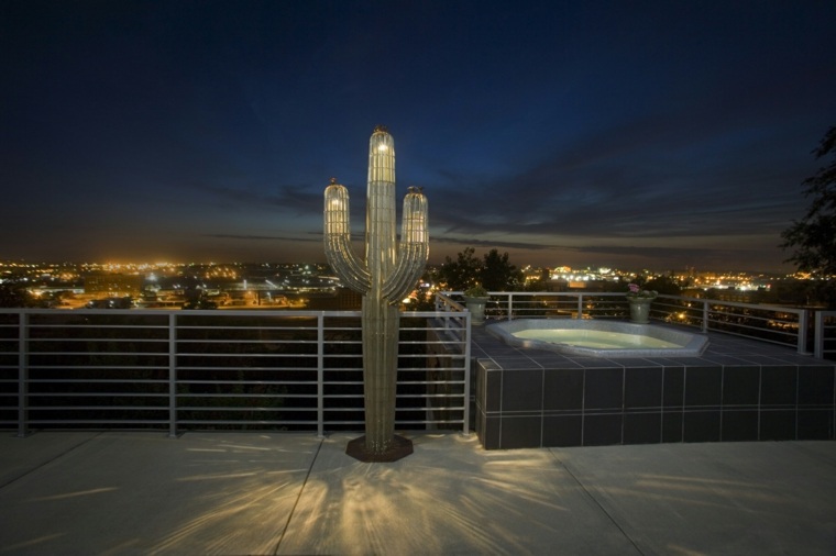 contemporary patio lighting