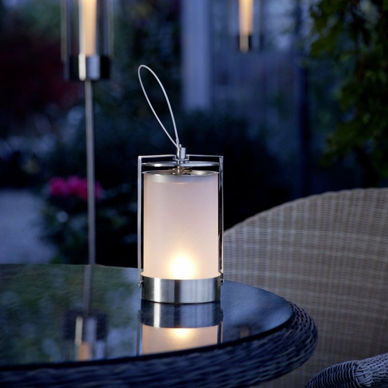 deco garden idea lantern candle modern design