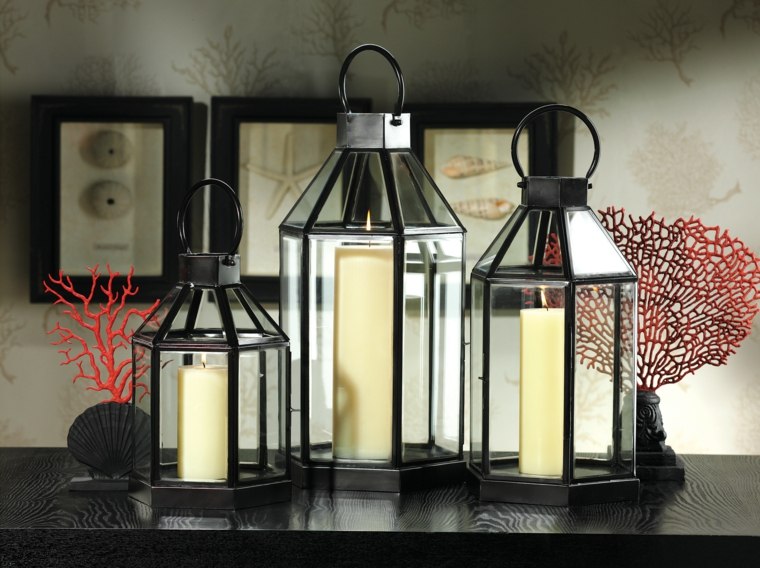 garden idea garden lantern metal resistant glass modern