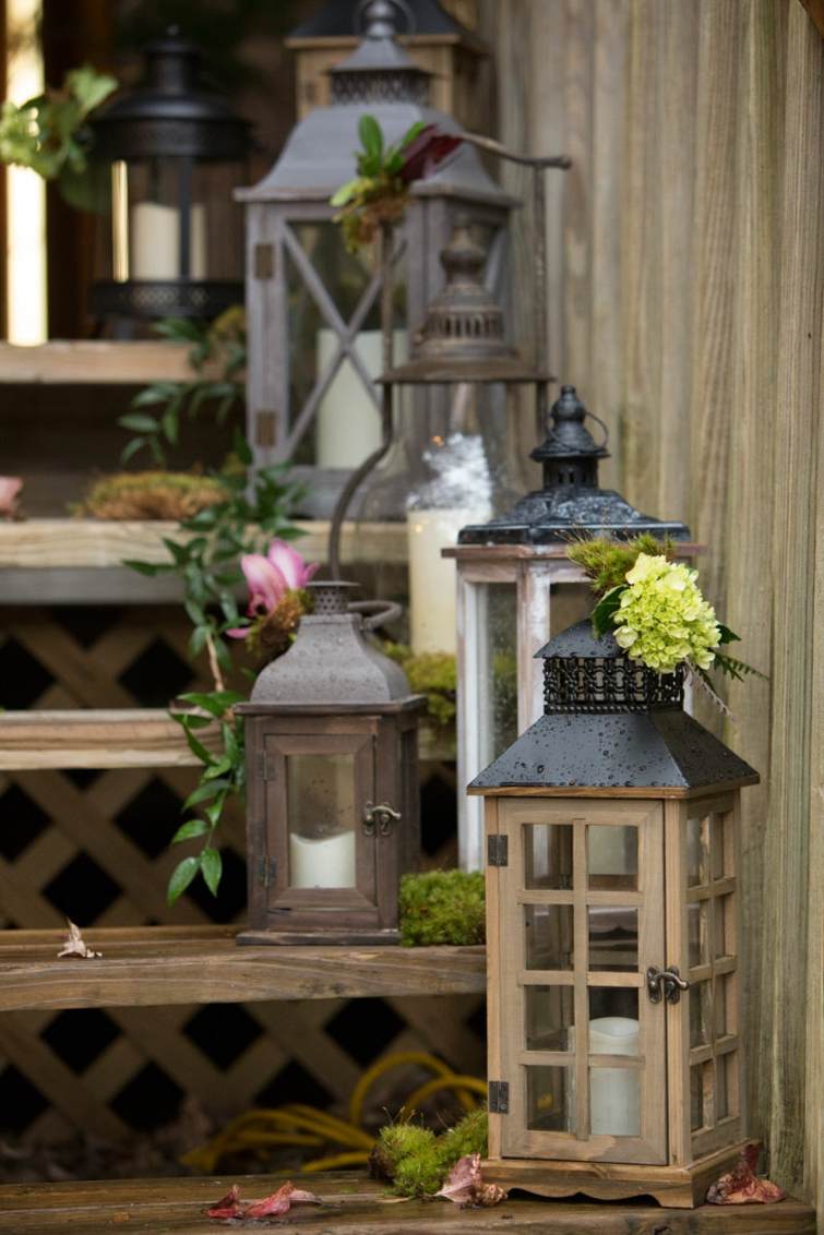 lantern garden decoration slate