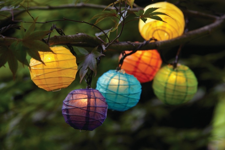 lantern paper garden deco