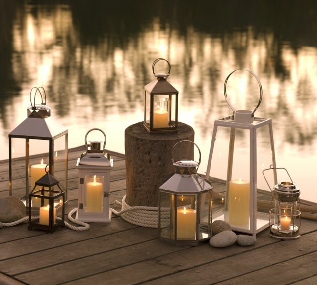 interesting lanterns deco table