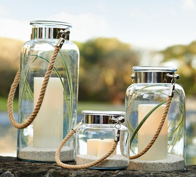 lanterns glass rope deco