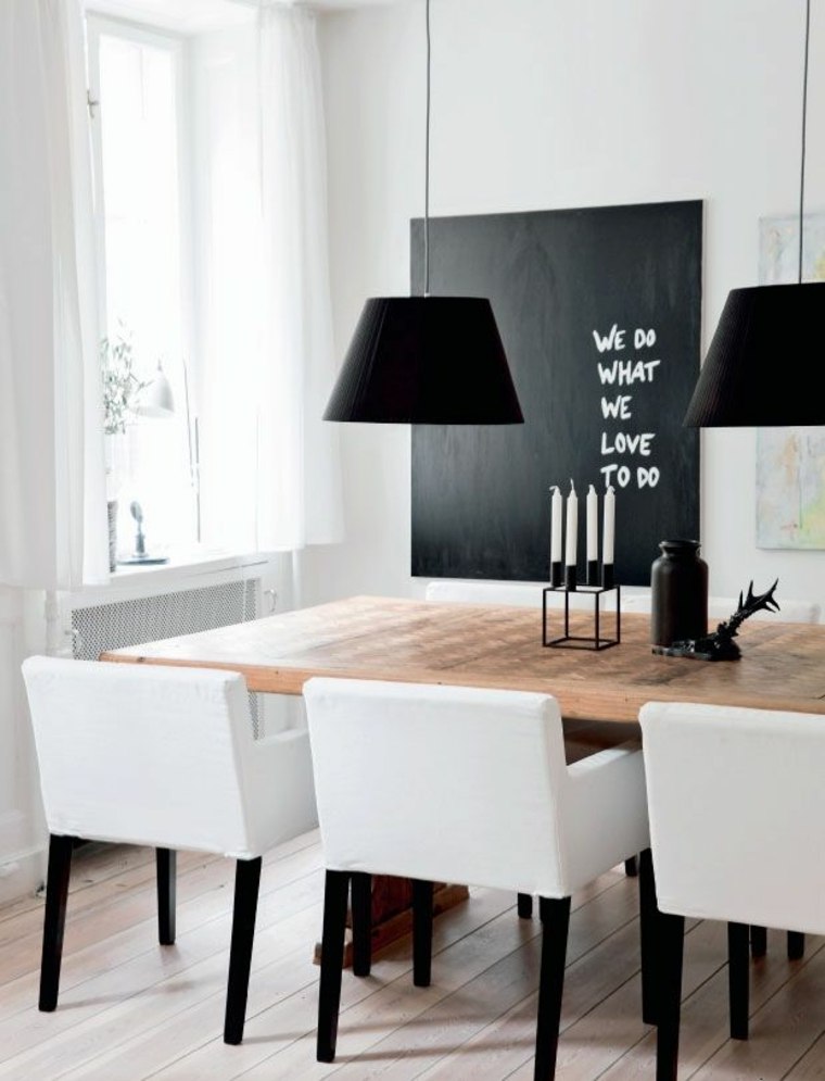 l'ardoise interieur blanc et noir mur