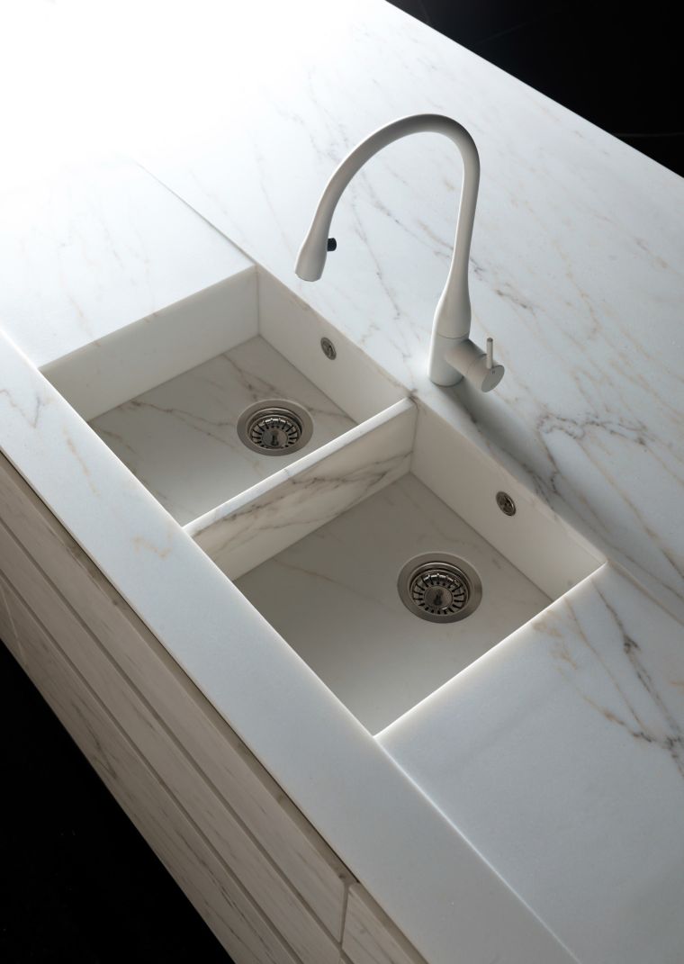 marble washbasin kitchen credence stone design modern