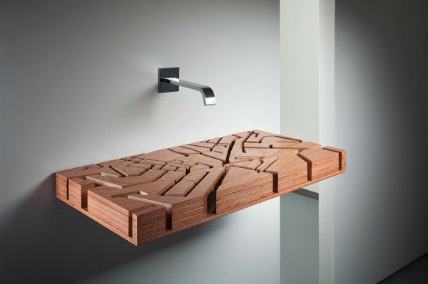 Original wood design sink Julia Kononenko