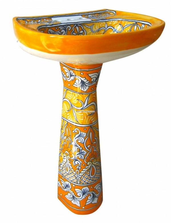 original design orange foot washbasin