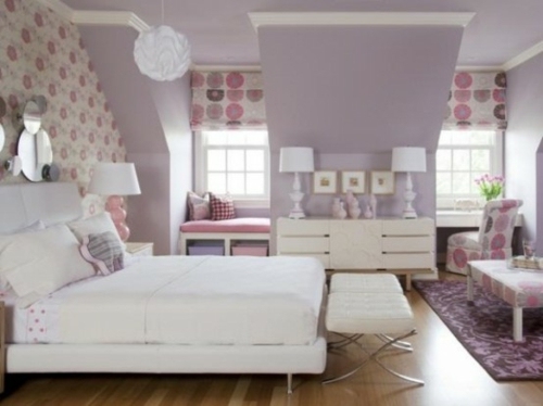 light shade color bedroom purple walls