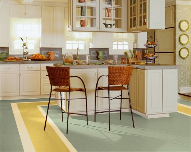 warna palet dapur linoleum