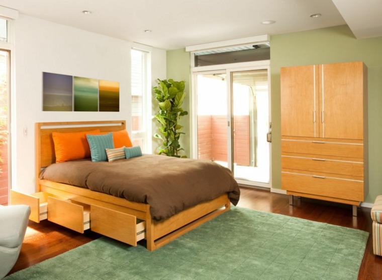 bed with storage furniture bedroom adult