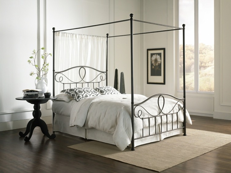 canopy bed bedroom vintage