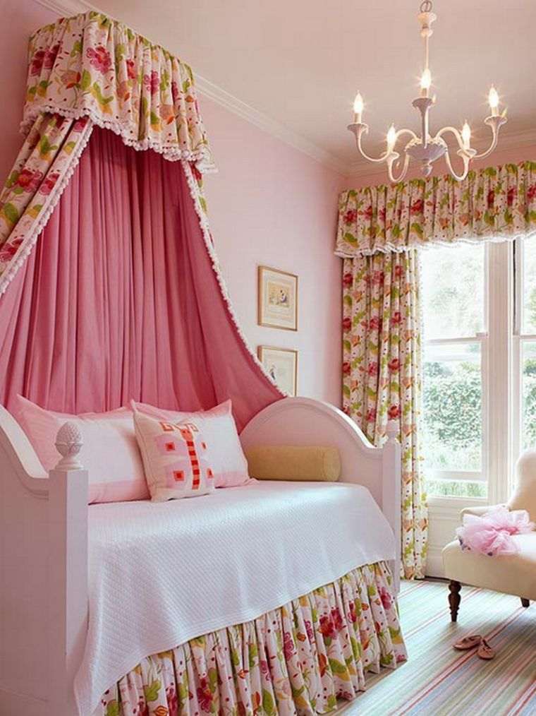 deco feminine canopied beds