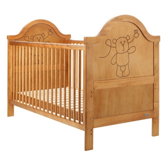 lys træ baby bed deco fnise