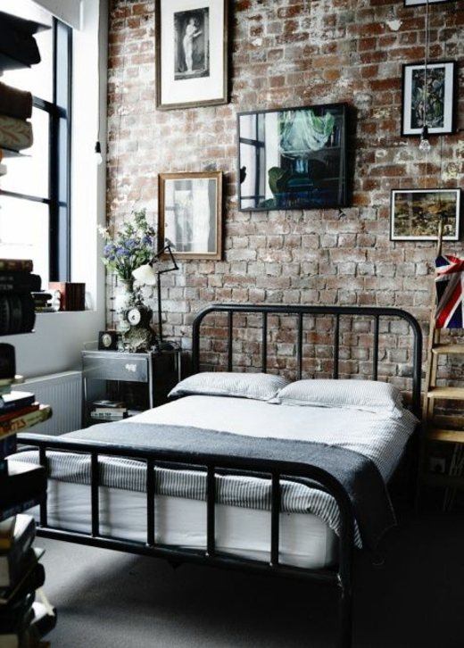 industrial metal design bed