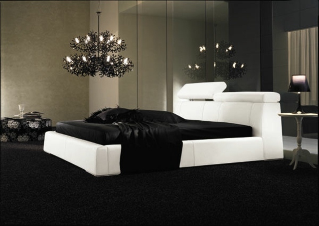 white double bed