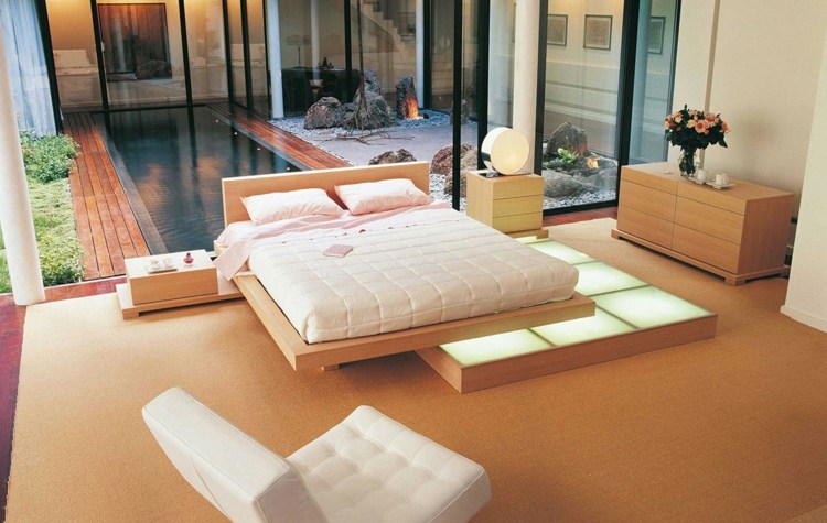 illuminated design platform bed