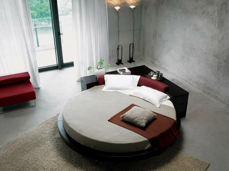 round form platform bed