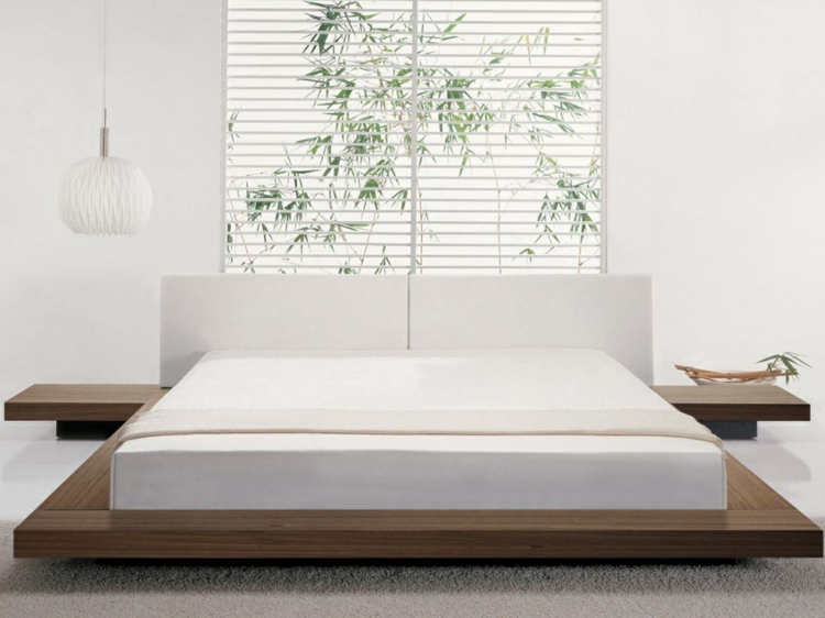 minimalist style platform bed