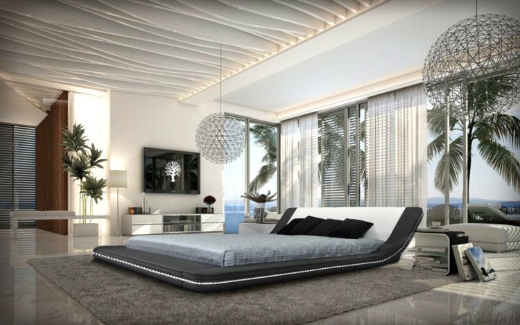 ultra modern platform bed