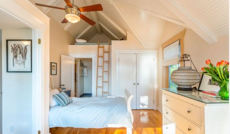 adult loft bed amenagement small bedroom