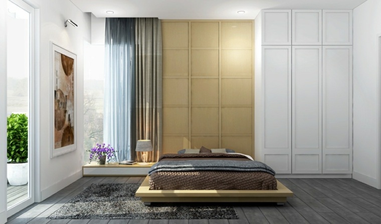 modern adult bed contemporary bedroom deco style zen