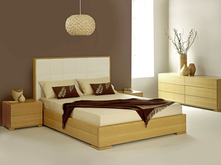 modern bed warm colors conviviality