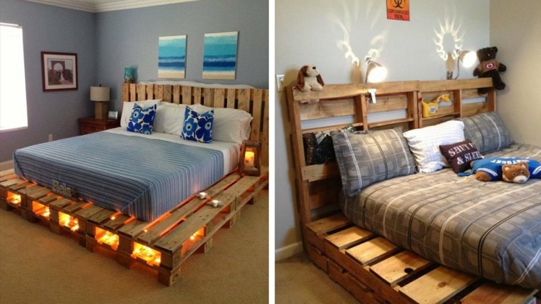 idea pallet bed recycle pallets