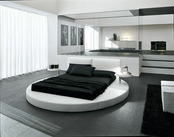 modern design round bed