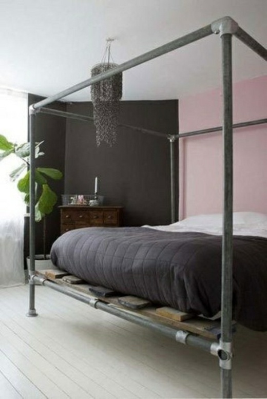 original design industrial style bed