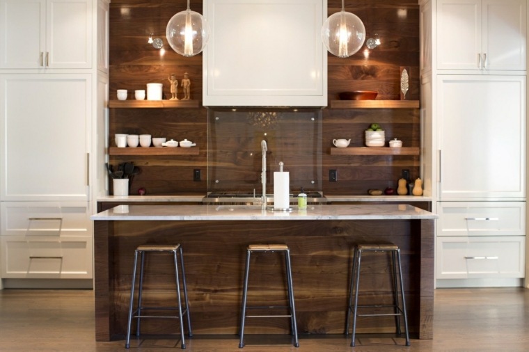 suspended light kitchen modern style island